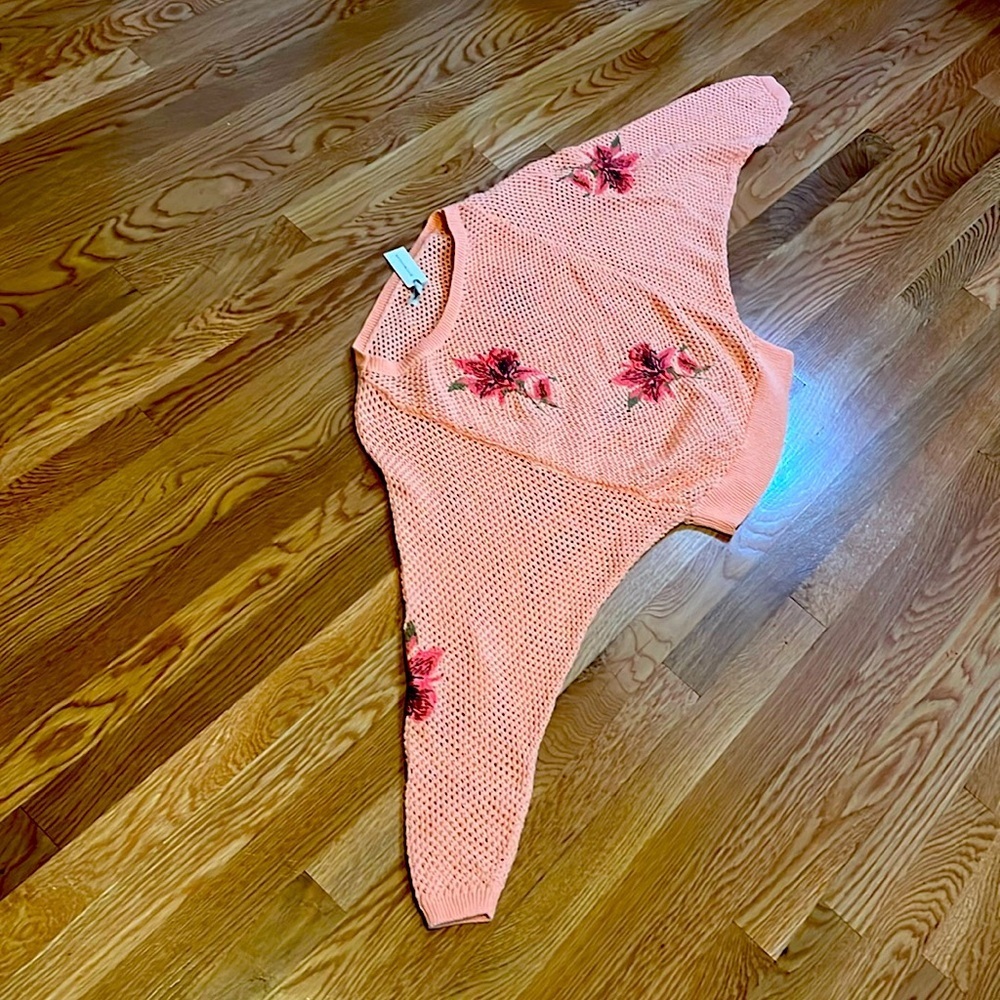 Anthropologie Pilcro Open-Stitch Sweater Size XS NWT - Picture 5 of 14